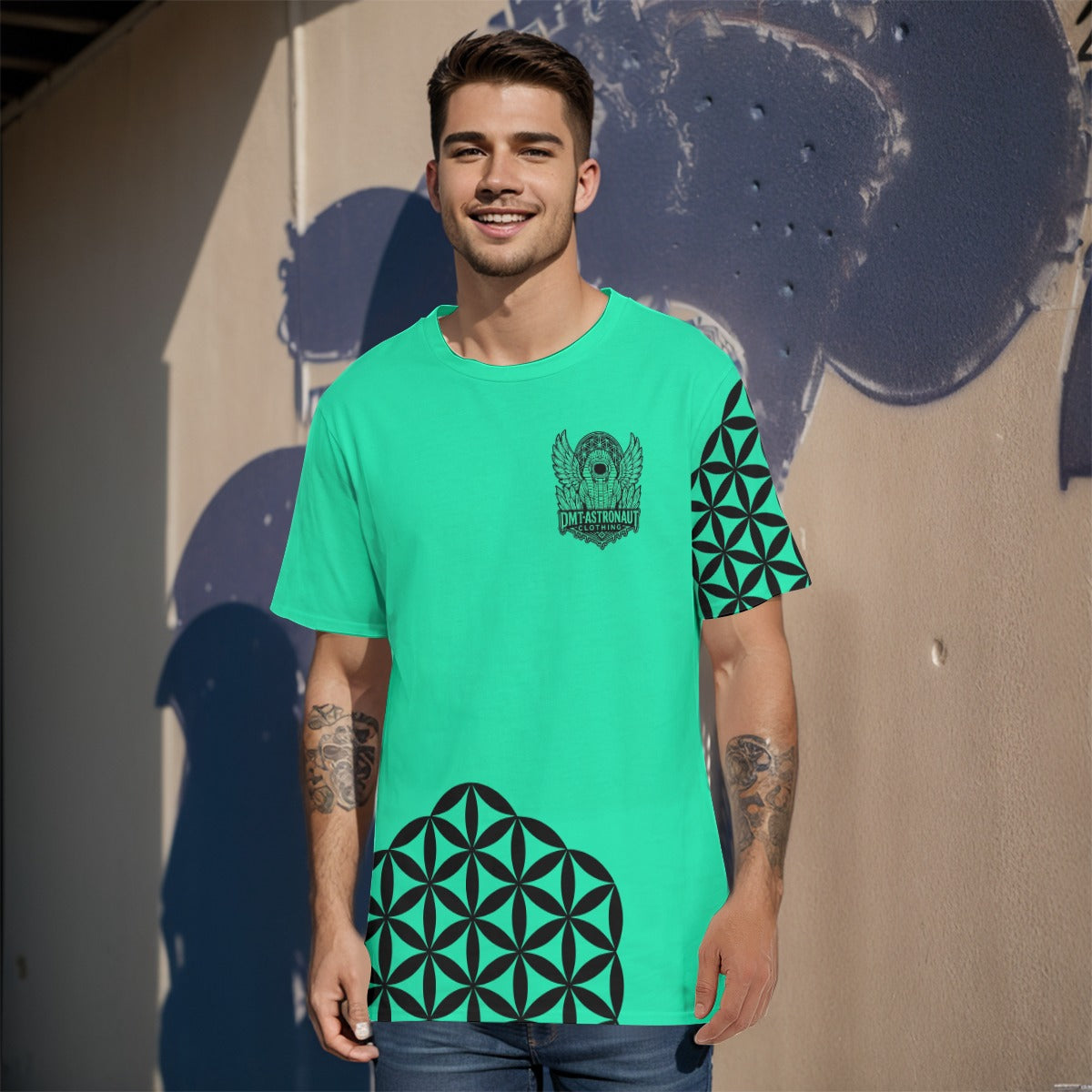 Mint Flower of Life T shirt
