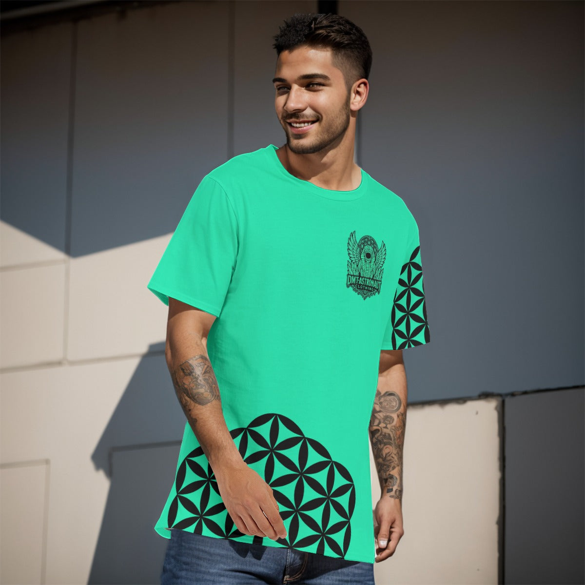 Mint Flower of Life T shirt