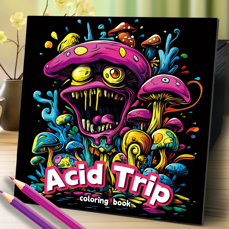 Acid Trip Colouring Book