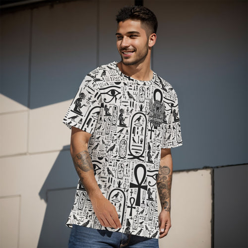 DMT Astronaut Hieroglyphic White Shirt