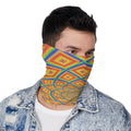 Light Reactive Print Neck Gaiter Face Sock
