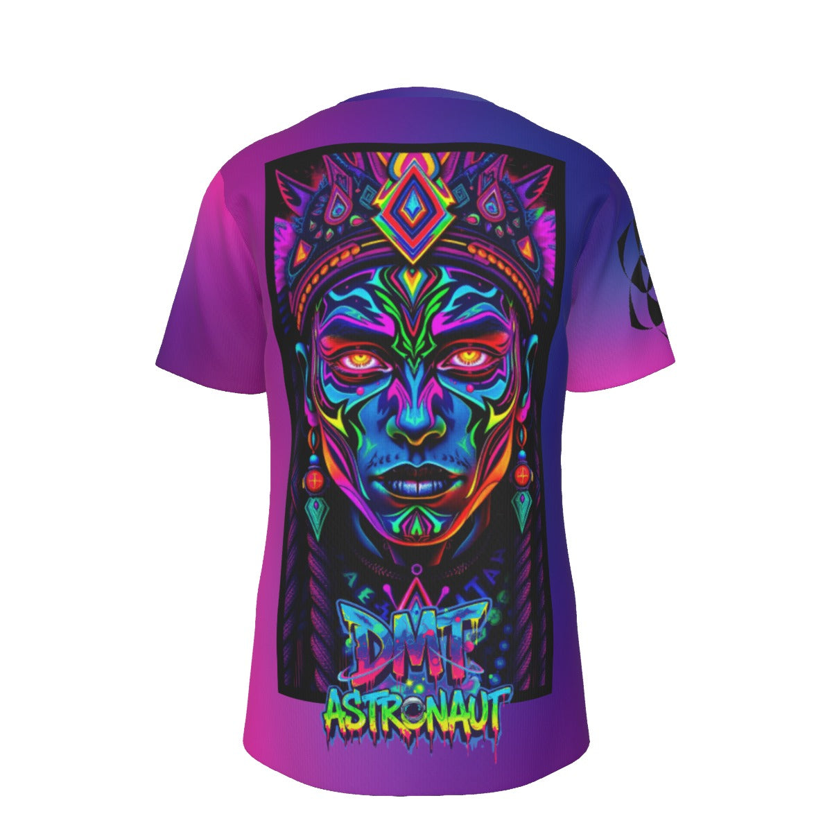 Gradient Purple Tribal Face Unisex Shirt
