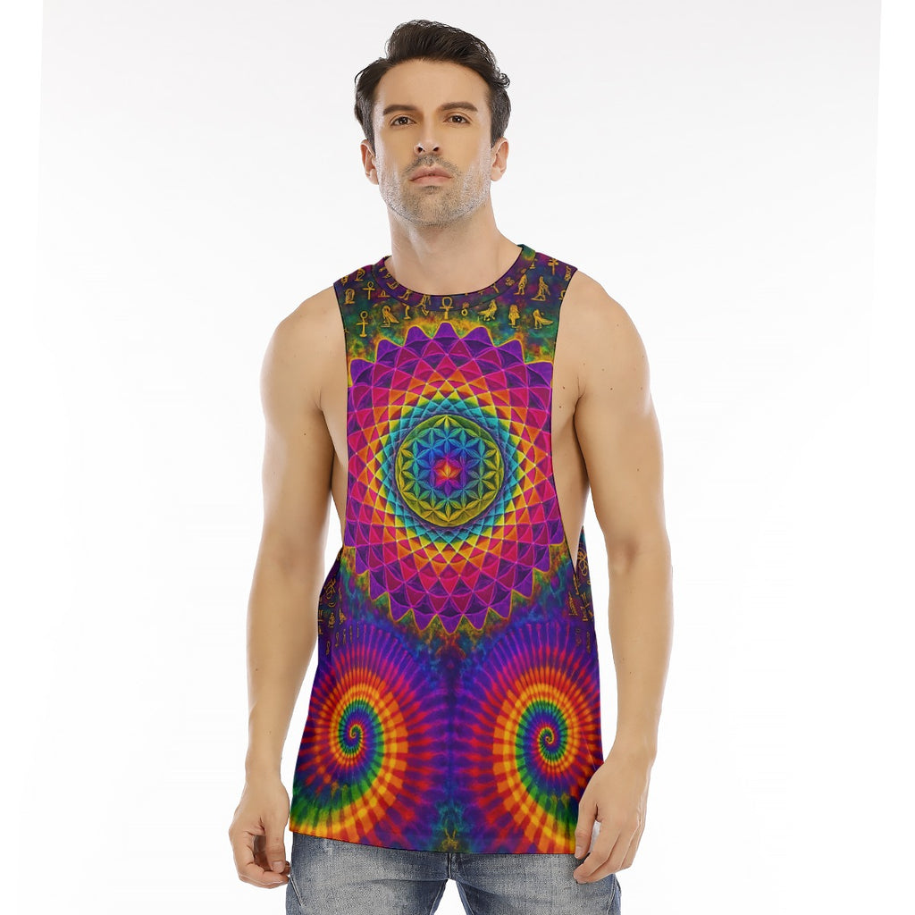 DMT Astronaut Sacred Geometry Singlet Tank top