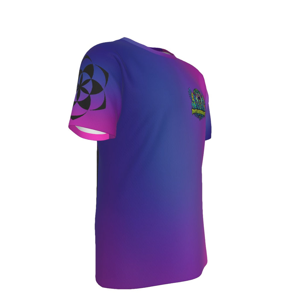 Gradient Purple Tribal Face Unisex Shirt