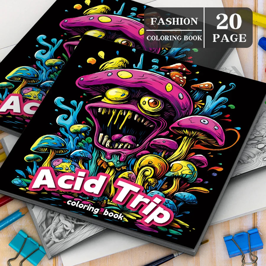 Acid Trip Colouring Book