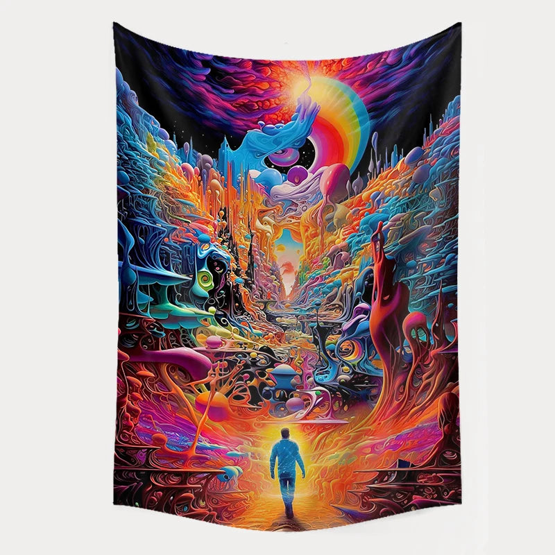 Psychedelic Tapestry Magic Mushroom