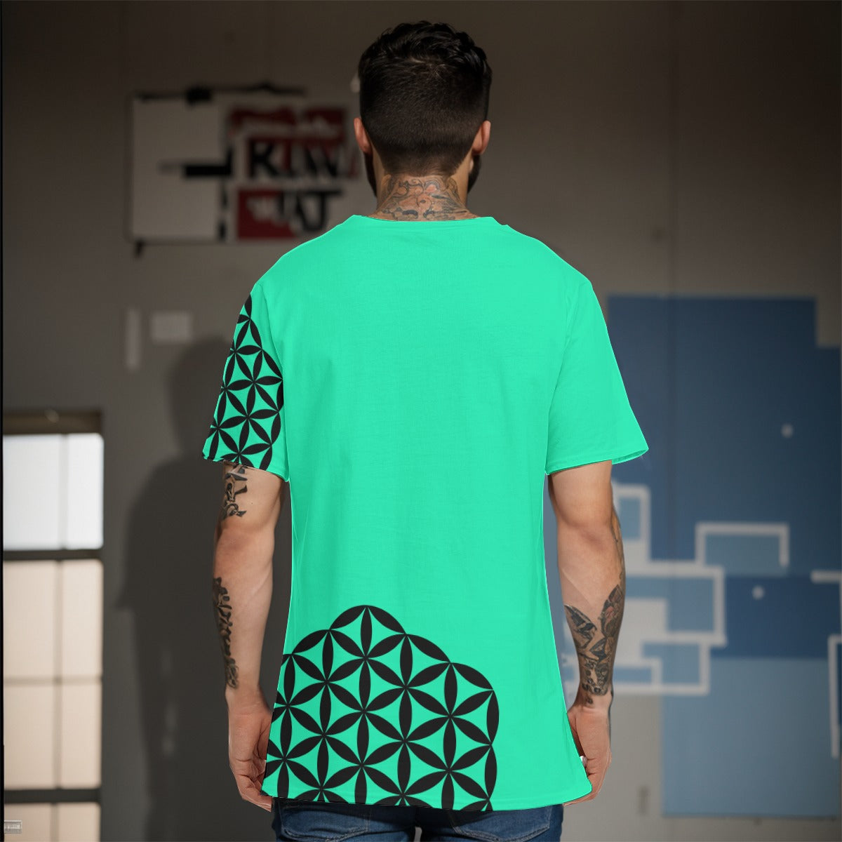 Mint Flower of Life T shirt