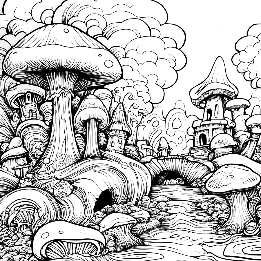 Acid Trip Colouring Book