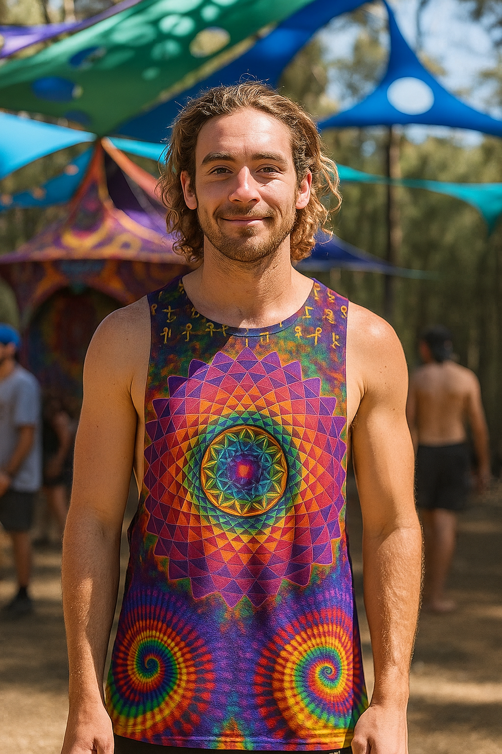 DMT Astronaut Sacred Geometry Singlet Tank top